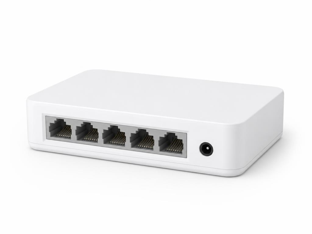 MikroTik hEX RB750Gr3 five port gigabit router with RouterOS